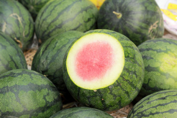 Close up watermelon fruit  background texture