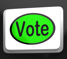 Vote Button Shows Options Voting Or Choice