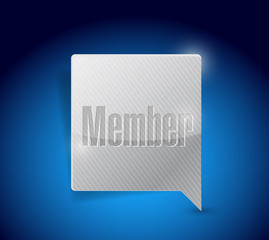 member message bubble illustration design