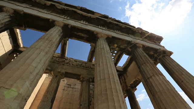 Temple of Hephaestus ancient Greek in Athens Greece