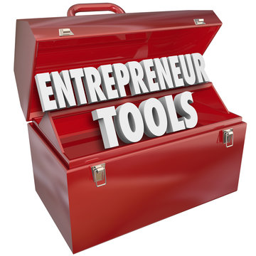 Entrepreneur Tools Red Toolbox Skills Ideas Information Help