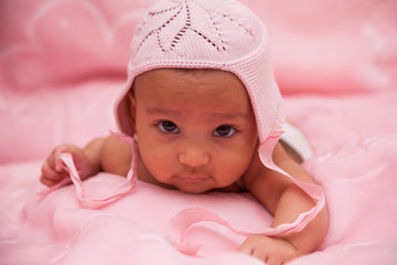 Adorable little african american baby girl - Black people