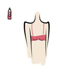 Female breast sketch for your design