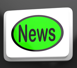 News Button Shows Newsletter Broadcast Online