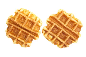 tasty fresh and unhealthy belgian sugar waffles