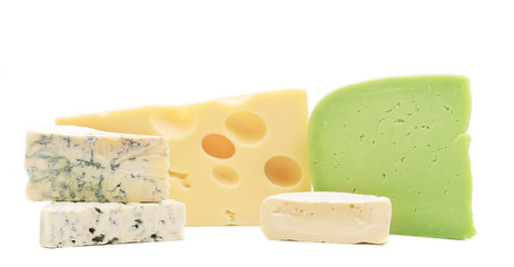 Various types of cheese composition.