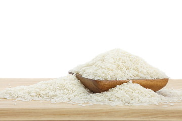 Asian white rice or uncooked white rice