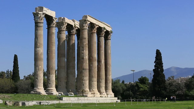 Temple of Olympian Zeus at Athens Greece
