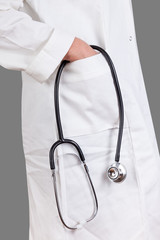 Doctor coat with stethoscope