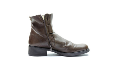 Leather boot