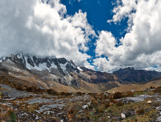 Fototapeta premium View from Paso Punta Union on 4750m