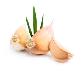 Garlic cloves closeup.