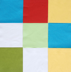 colored paper napkins