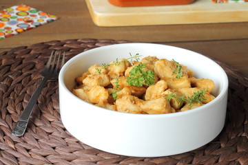 Sesame garlic chicken in honey soya sauce