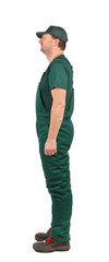 Profil Man in green overalls