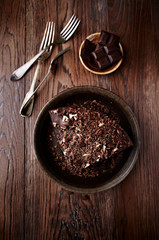 Dark Espresso Cake with Chocolate Glaze