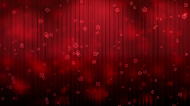 Light Burst over Theatrical Curtain