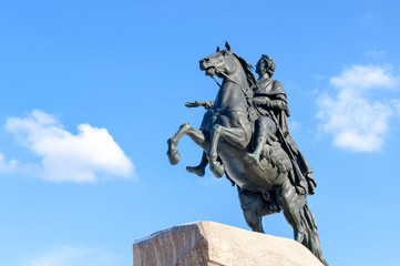Fototapeta na wymiar Bronze Horseman, St.Petersburg, Rosja
