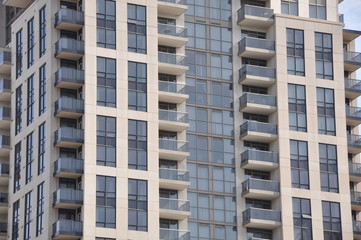 Facade of a luxurious residential building
