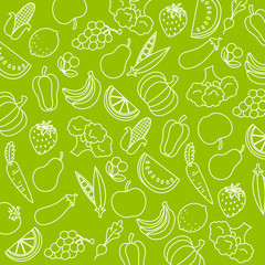 Background fruits and vegetables