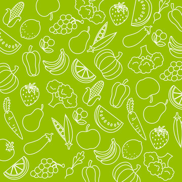 Background fruits and vegetables