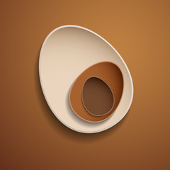 Abstract chocolate easter eggs