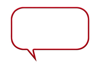 red speech bubble