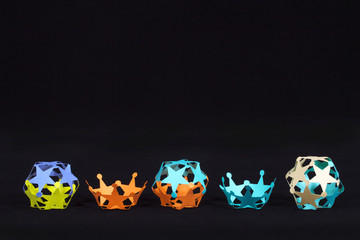 ペーパークラフトの変形のボール・球・玉（プロパティリリース有り）