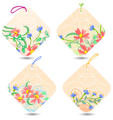 floral tags