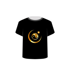 T Shirt Template- yin yang symbol