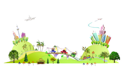 Holiday's roads, city collection