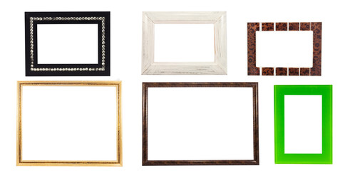 frames isolated on white background