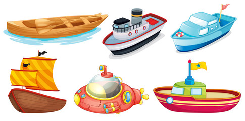 Different boat designs