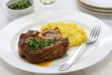ossobuco alla milanese, italian cuisine © uckyo