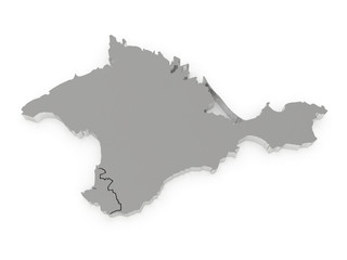 Map of Crimea.