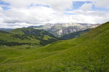 Fototapeta premium Passo Sella Prati
