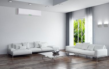 Interno con aria condizionata