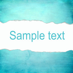 Abstract cyan background with blank space for text