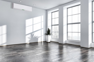 Interno con aria condizionata