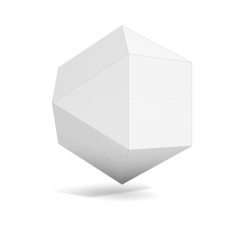 abstract geometric 3d object, polyhedron variations set