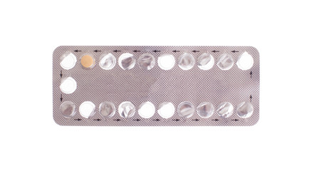 Contraceptive treatment concept - only one pill left