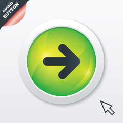 Arrow sign icon. Next button. Navigation symbol