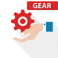 Gear concept,vector