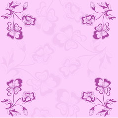 Card design. Stylized vector drawing