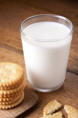 Milk and crackers