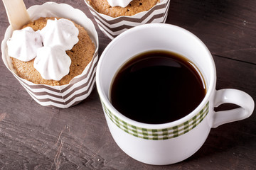 Coffee with cupcakes
