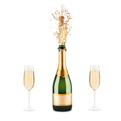 bottle of champagne - 62870943