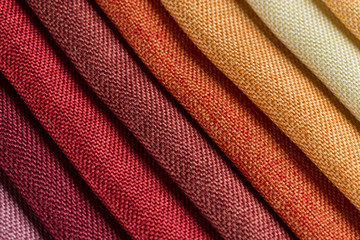 Échantillons de texture de tissu multicolore
