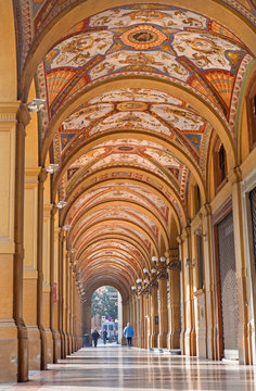Bologna - External corridor  from Via Farini street