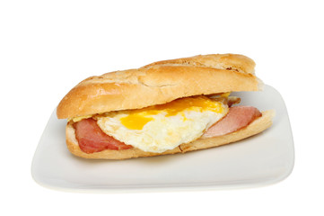 Bacon egg baguette